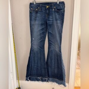 Size 31 True Religion Dark Blue Flare Jeans